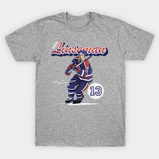 Ken Linseman Edmonton Retro Script T-Shirt